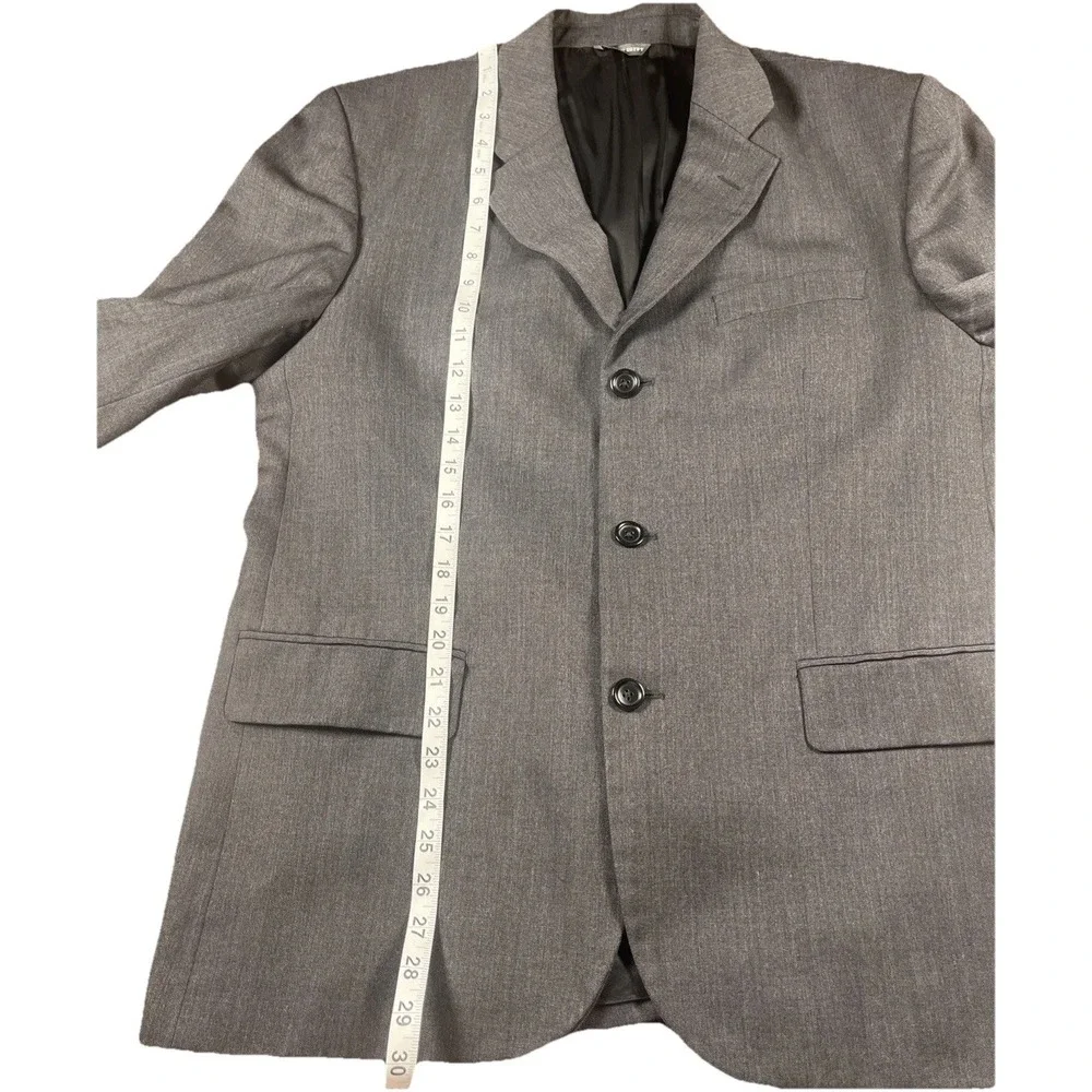 Banana Republic‎ Blazer Jacket 3 Button Mens 42S Short Bluish Gray 100% Wool